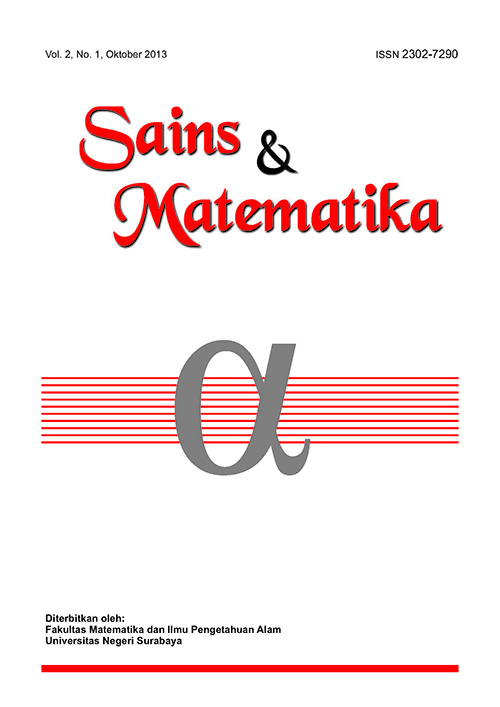					View Vol. 2 No. 1 (2013): Oktober, Sains & Matematika
				