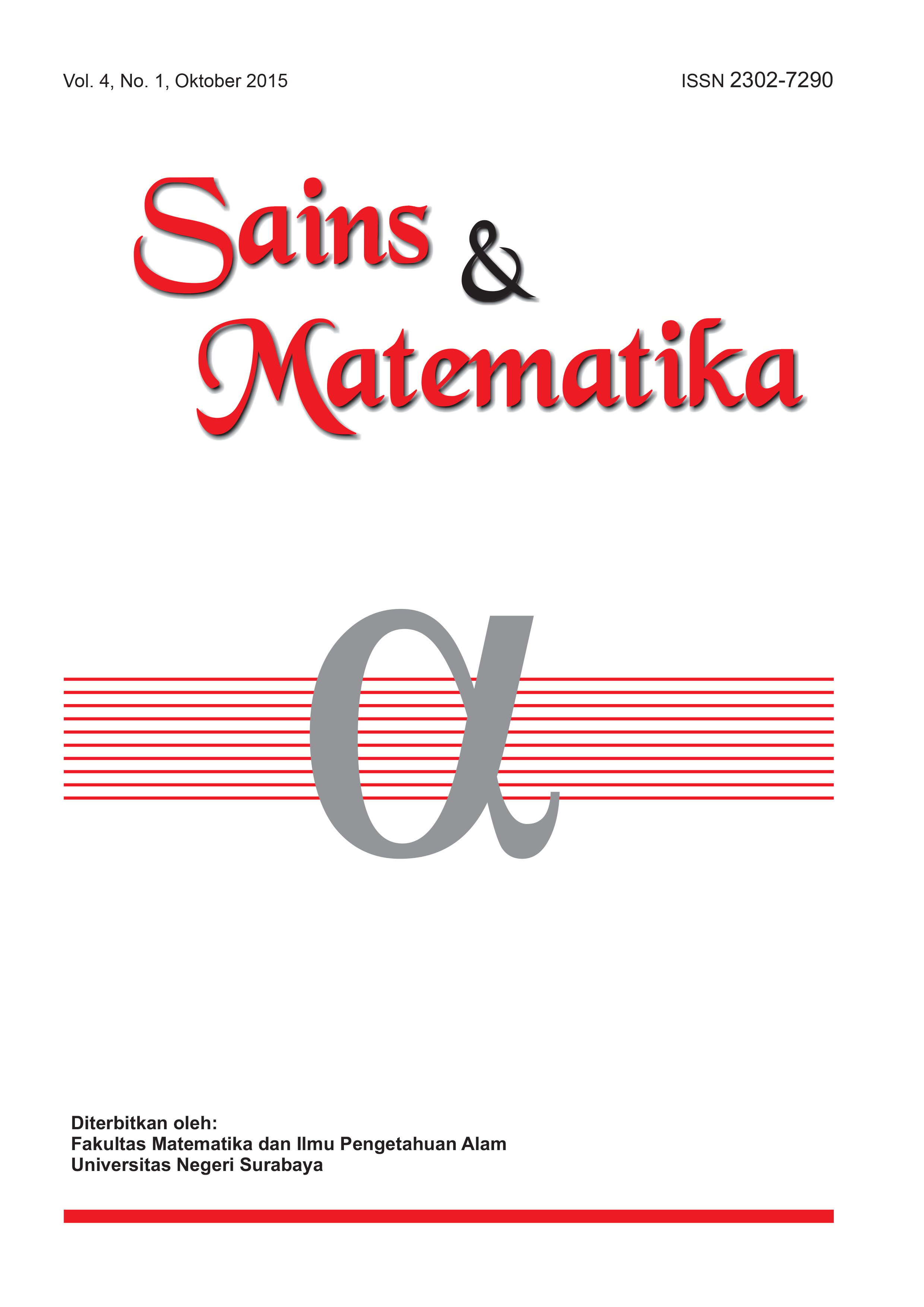 					View Vol. 4 No. 1 (2015): Oktober, Sains & Matematika
				