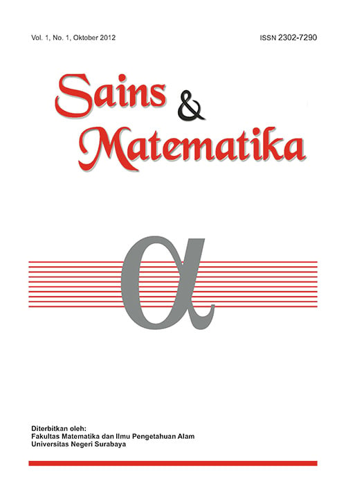 					View Vol. 1 No. 1 (2012): Oktober, Sains & Matematika
				