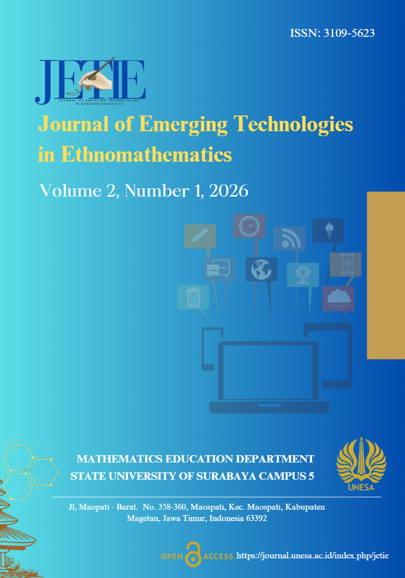 					View Vol. 2 No. 1 (2026): Journal of Emerging Technologies in Ethnomathematics
				