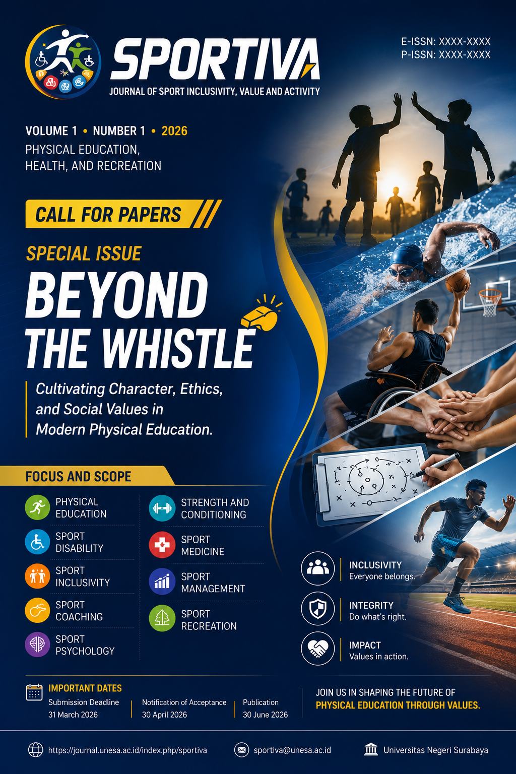					View Vol. 1 No. 1 (2026): Physical Education, Health, and Recreation
				