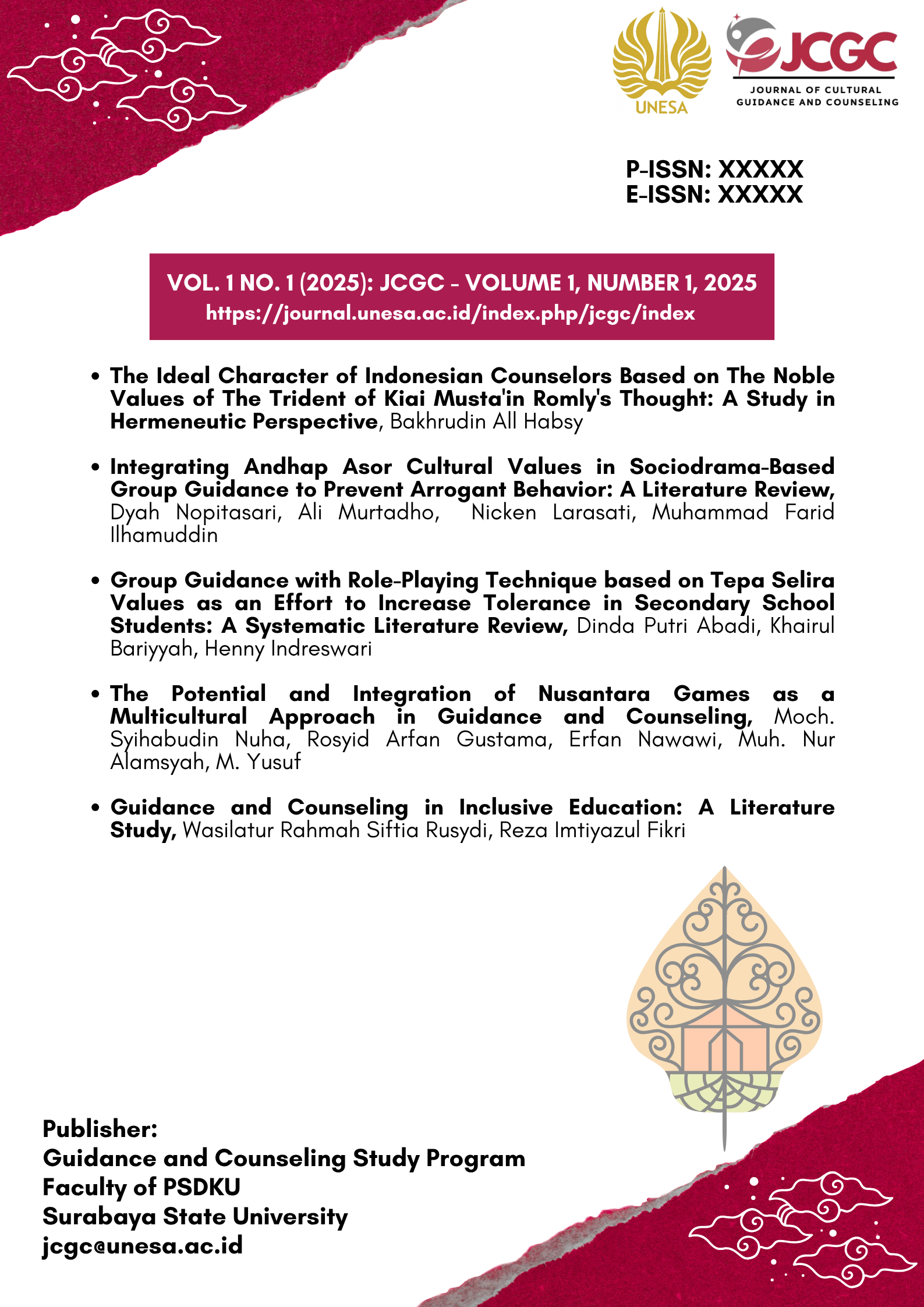 					View Vol. 1 No. 1 (2025): JCGC - Volume 1, Number 1, 2025
				