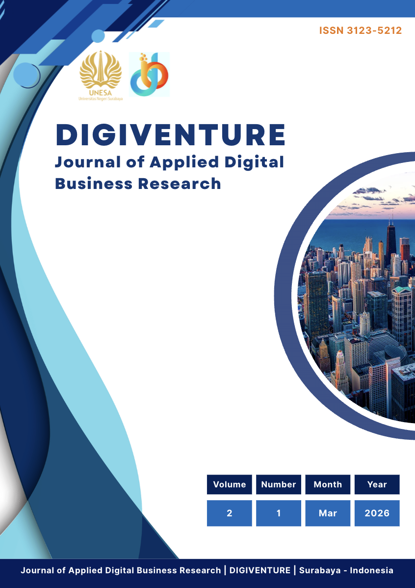 					View Vol. 2 No. 1 (2026): Journal of Applied Digital Business Research
				
