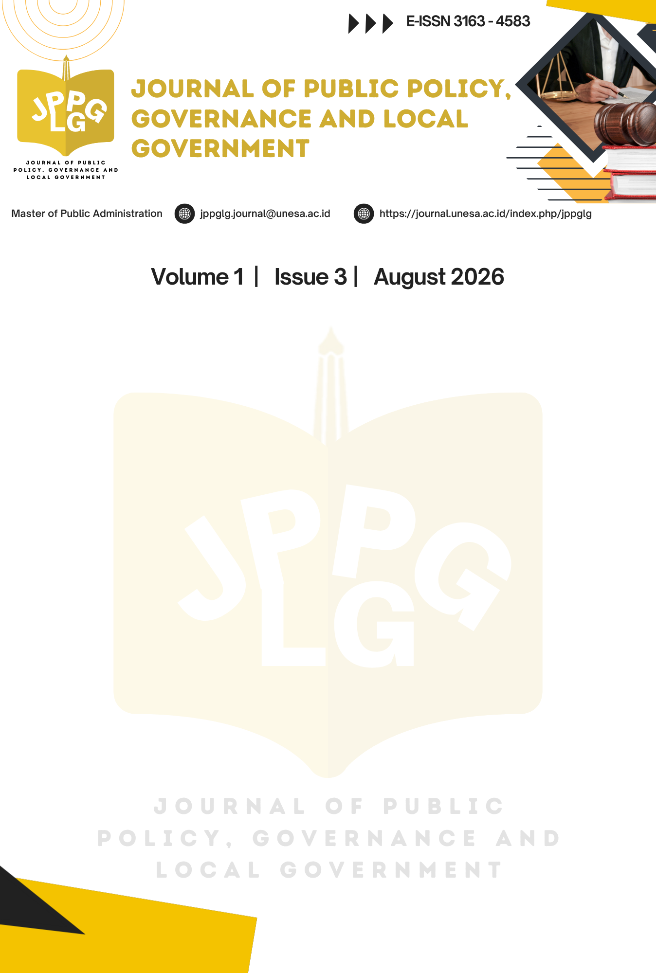 					View Vol. 1 No. 3 (2026): August
				