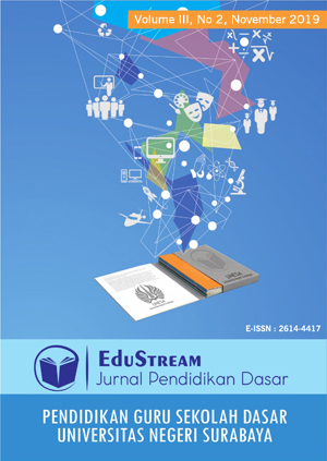 					View Vol. 5 No. 2 (2021): EduStream: Jurnal Pendidikan Dasar
				