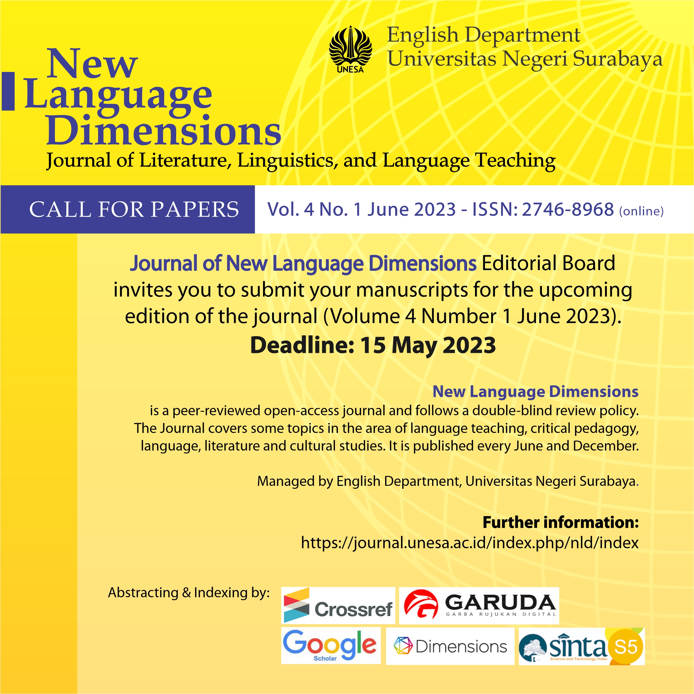 Call For Papers Nld June 2023 